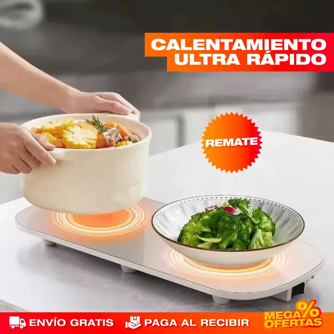 Bandeja Calefactora Eléctrica para Servir – Sirve la Comida Caliente Toda la Reunión