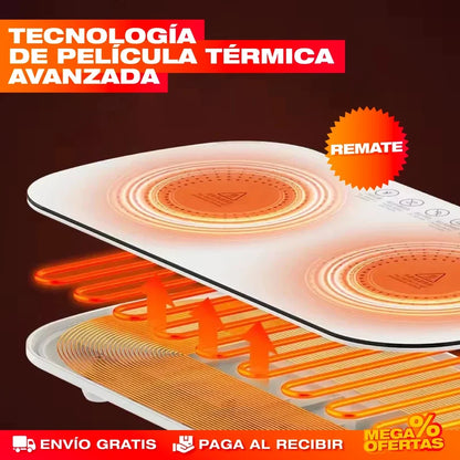 Bandeja Calefactora Eléctrica para Servir – Sirve la Comida Caliente Toda la Reunión