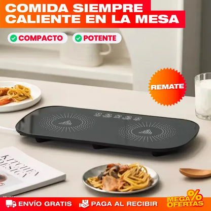 Bandeja Calefactora Eléctrica para Servir – Sirve la Comida Caliente Toda la Reunión