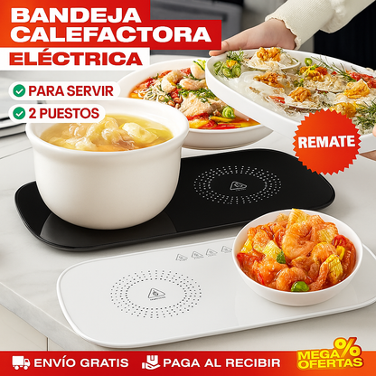 Bandeja Calefactora Eléctrica para Servir – Sirve la Comida Caliente Toda la Reunión